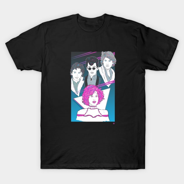 Pretty In Pink - Blue Variant T-Shirt by MonkeyBubble